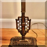 D02. Brass floor lamp. 
